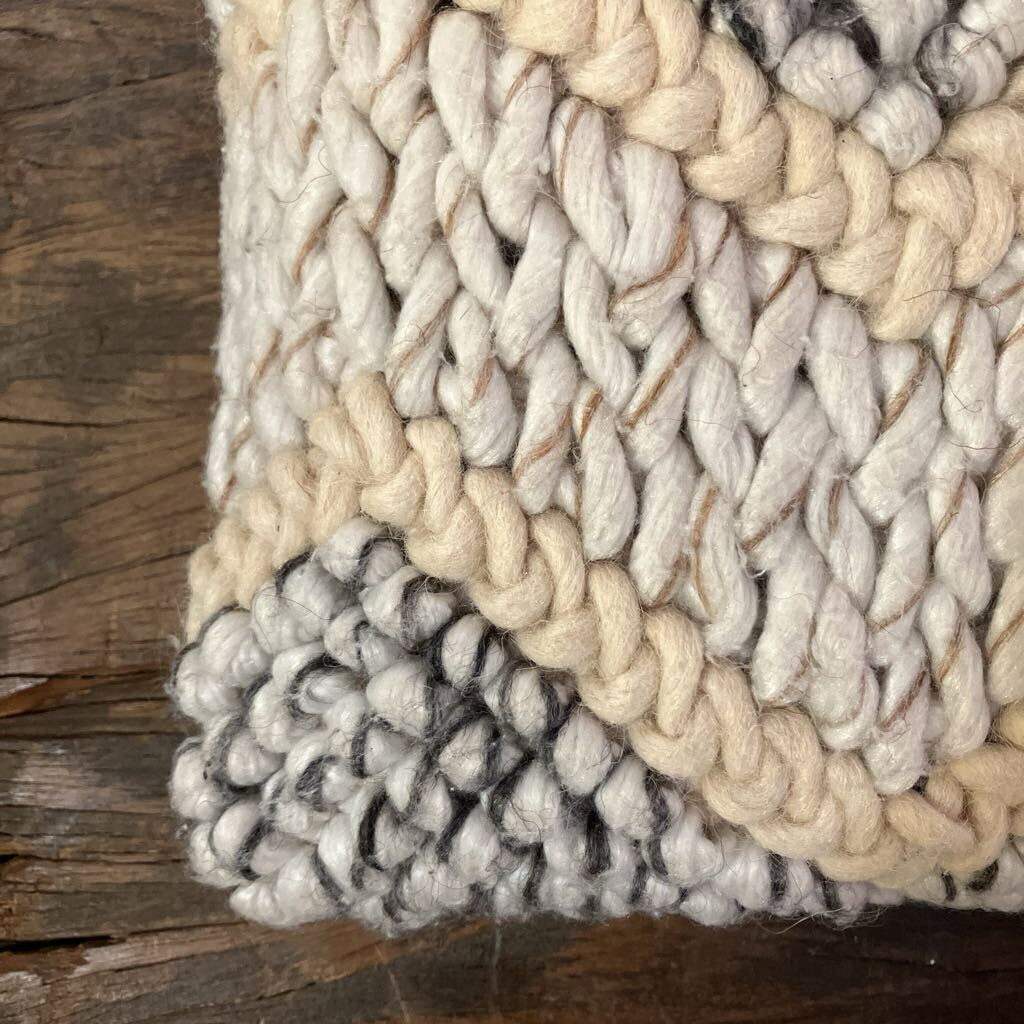 Wool Chevron Throw Pillow