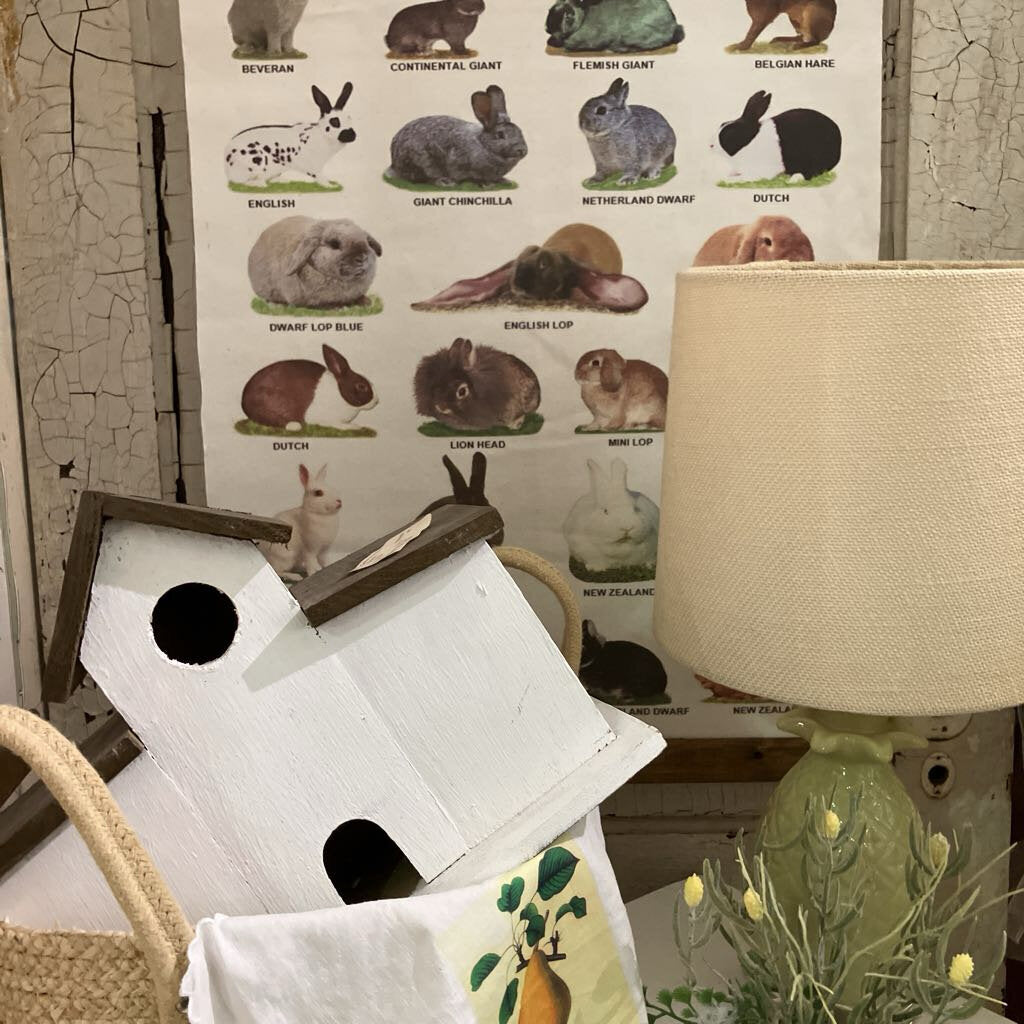 Breeds of Rabbits Hanging Wall Banner