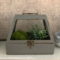 Wooden Terrarium Box with Hinge