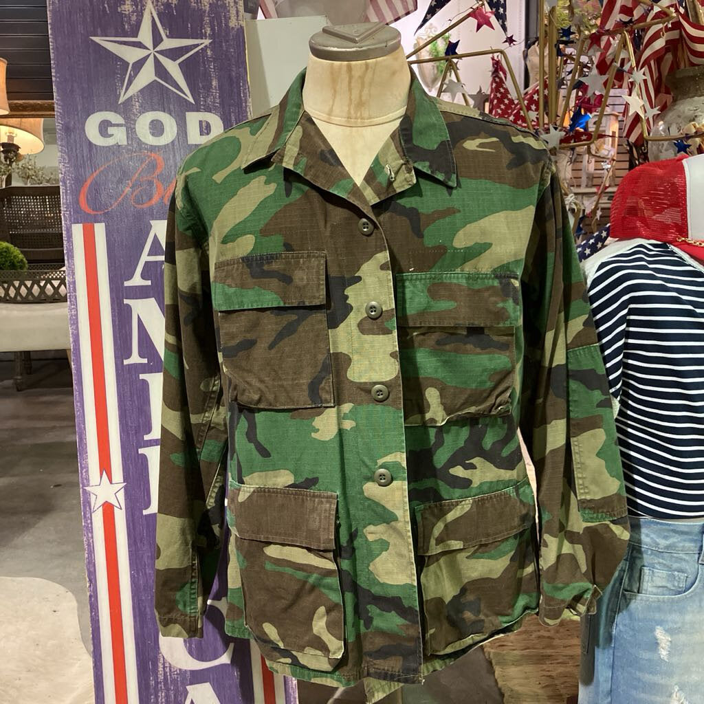 Vintage Needle Point Camo Jacket