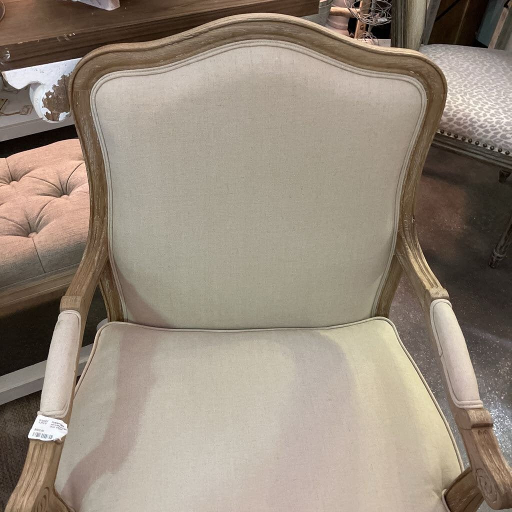Perscilla Bergere Linen Chair