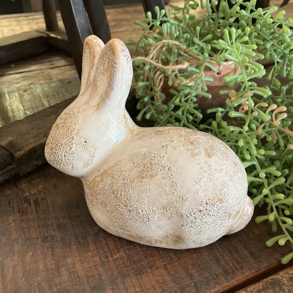 Ceramic Rustic Glazed Bunny