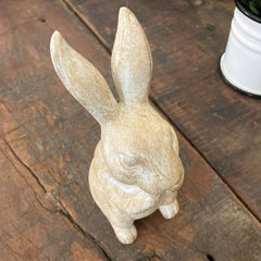 Distressed Paint Bunny Figure