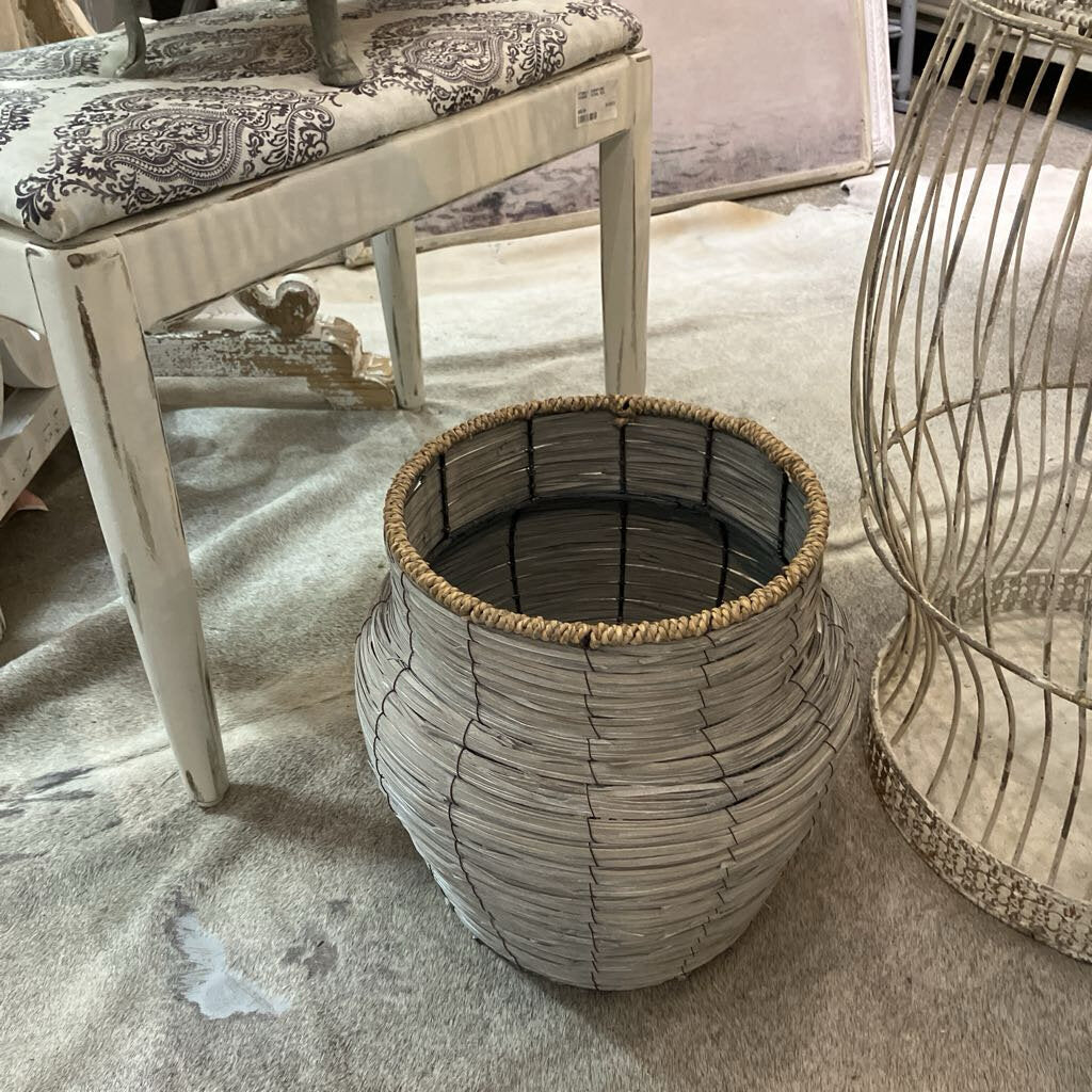 Gray Woven Basket