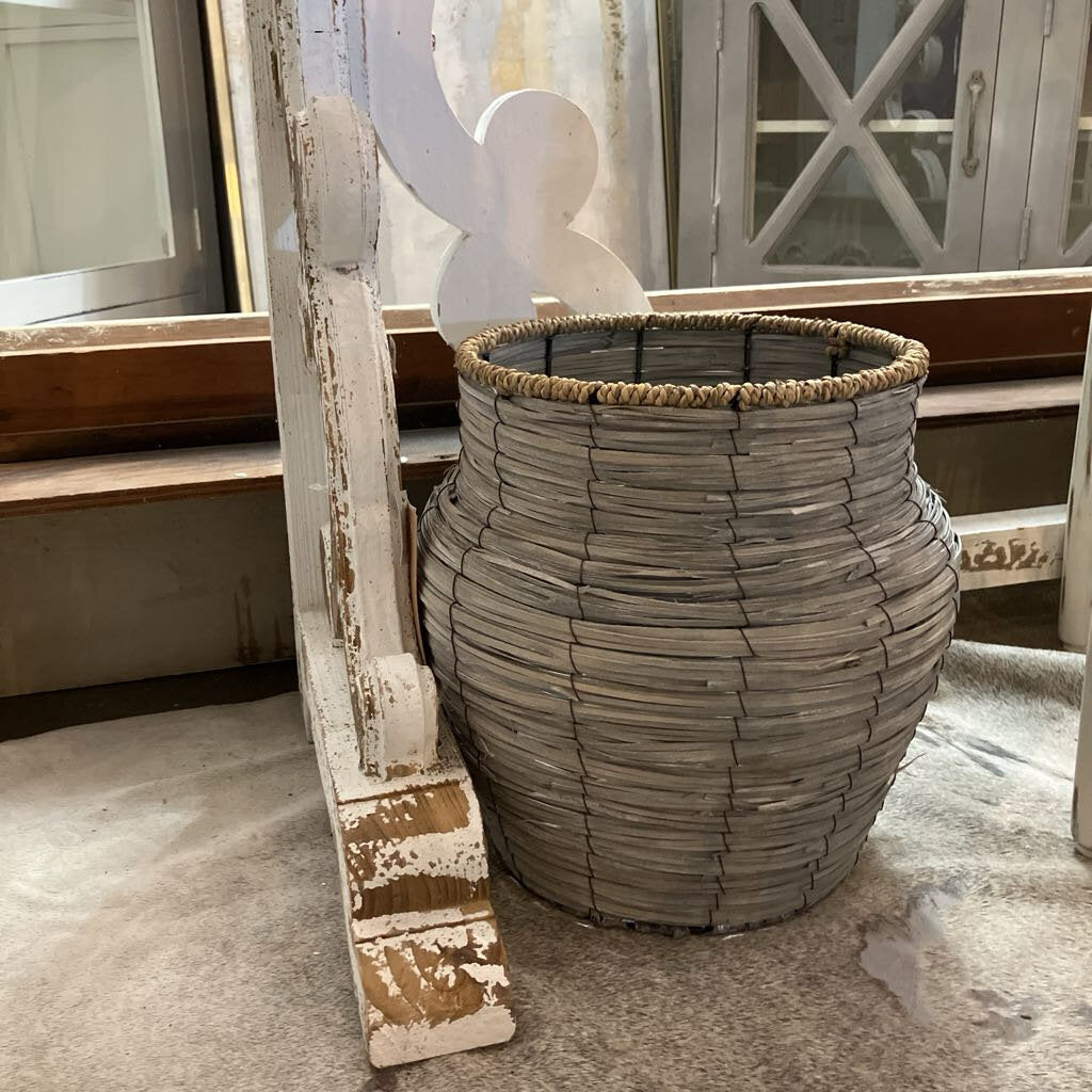 Gray Woven Basket