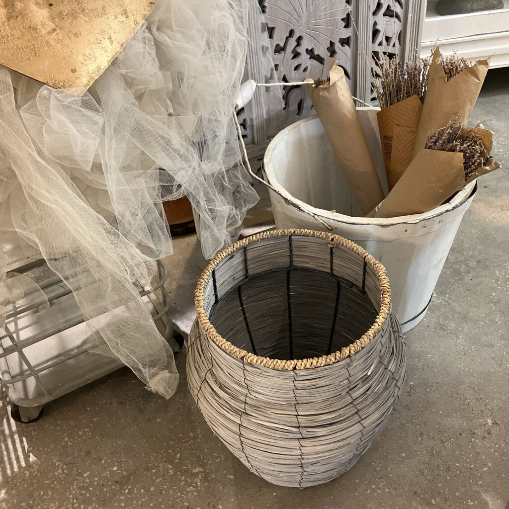 Gray Woven Basket