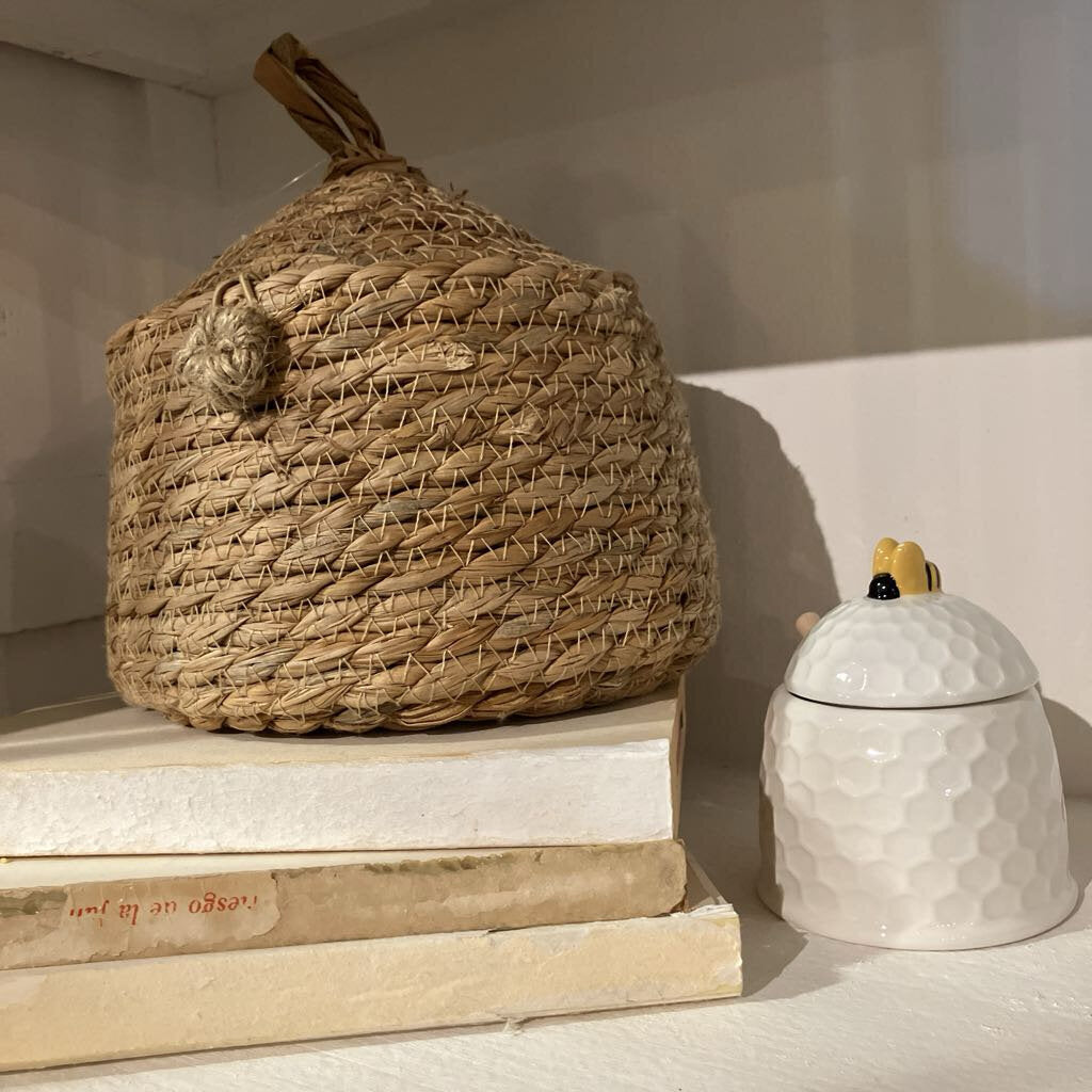 Woven Bee Hive Basket