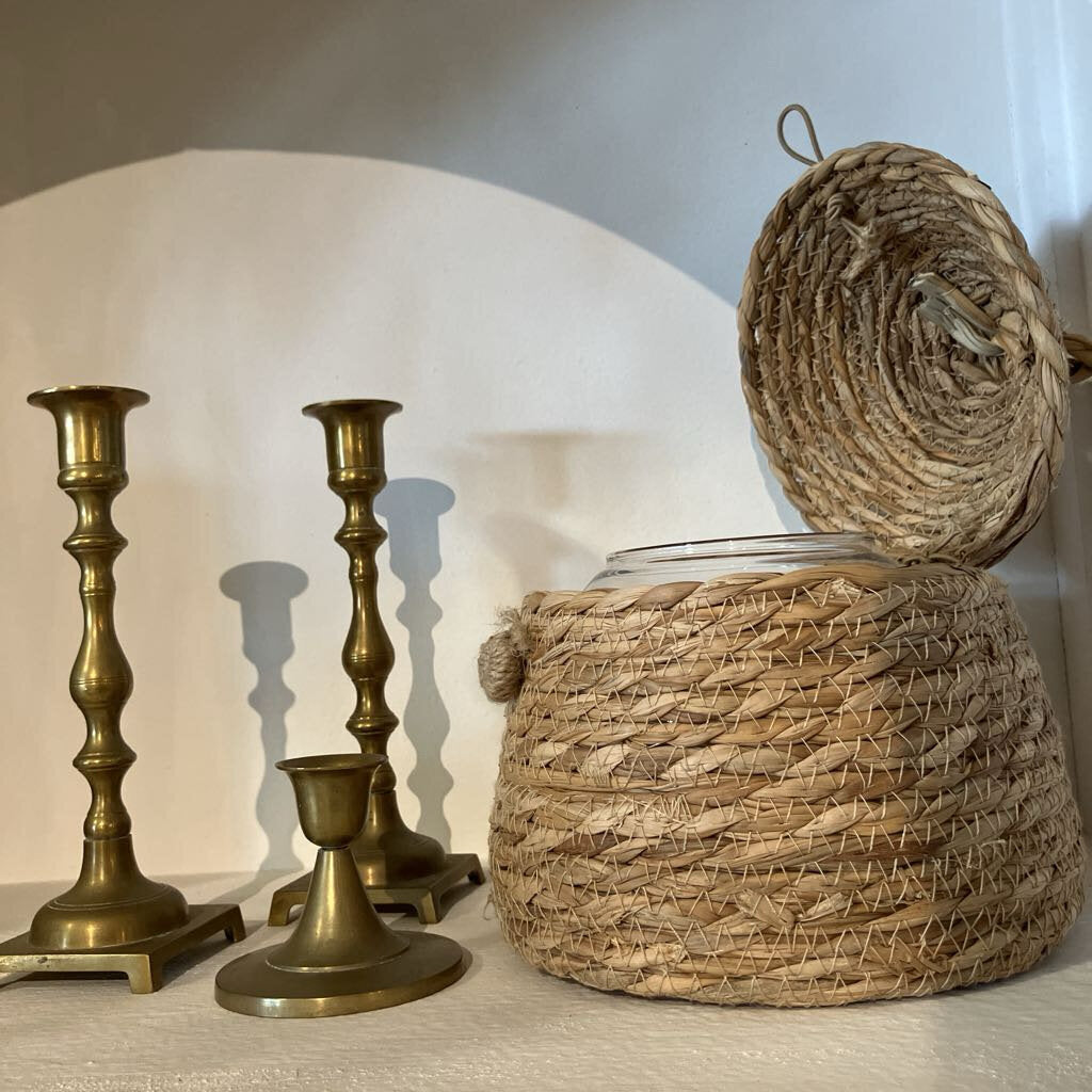 Woven Bee Hive Basket