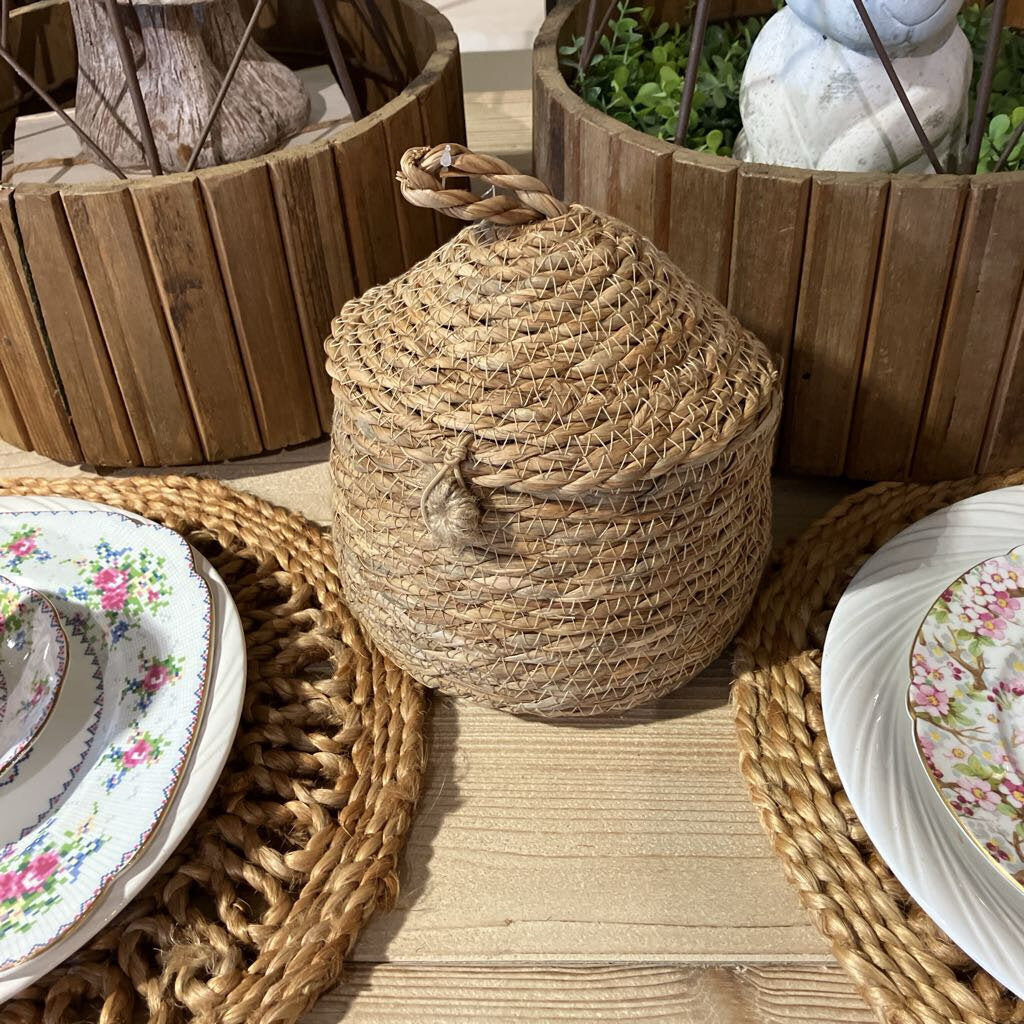 Woven Bee Hive Basket