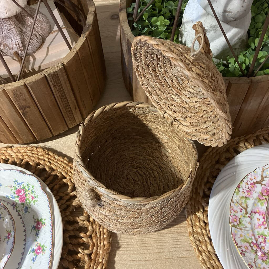 Woven Bee Hive Basket
