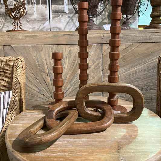 Wooden Chain Statement Decor