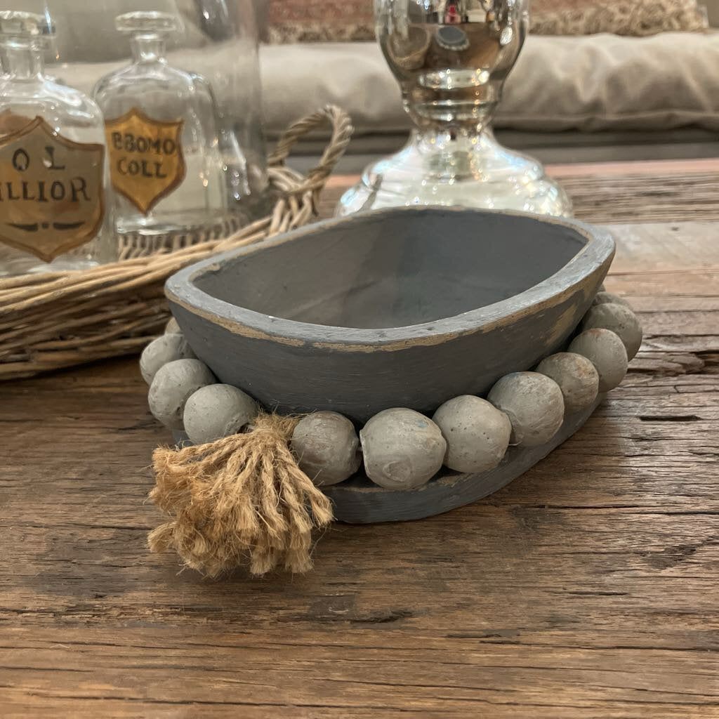 Clay Beaded Dish