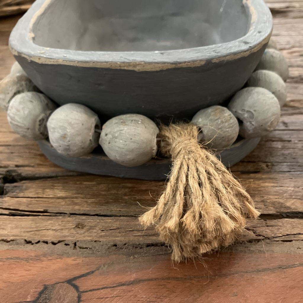 Clay Beaded Dish