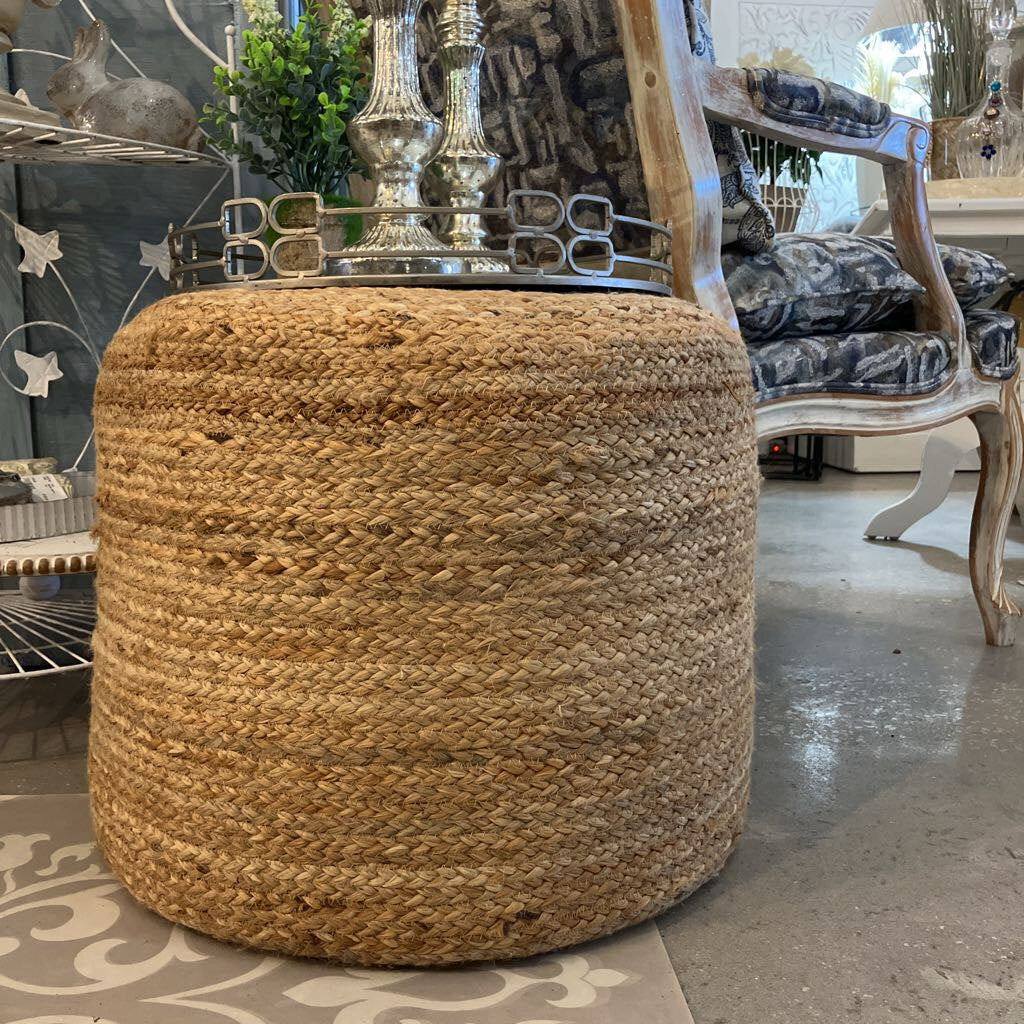 Jute Textile Floor Pouf