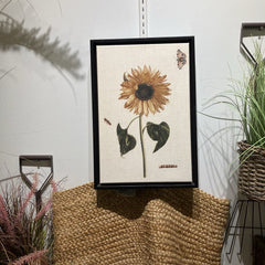 Sunflower Botanical Print on Canvas