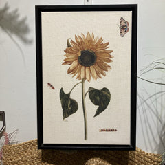 Sunflower Botanical Print on Canvas