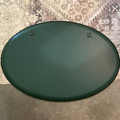 Oval Floral Metal Tray