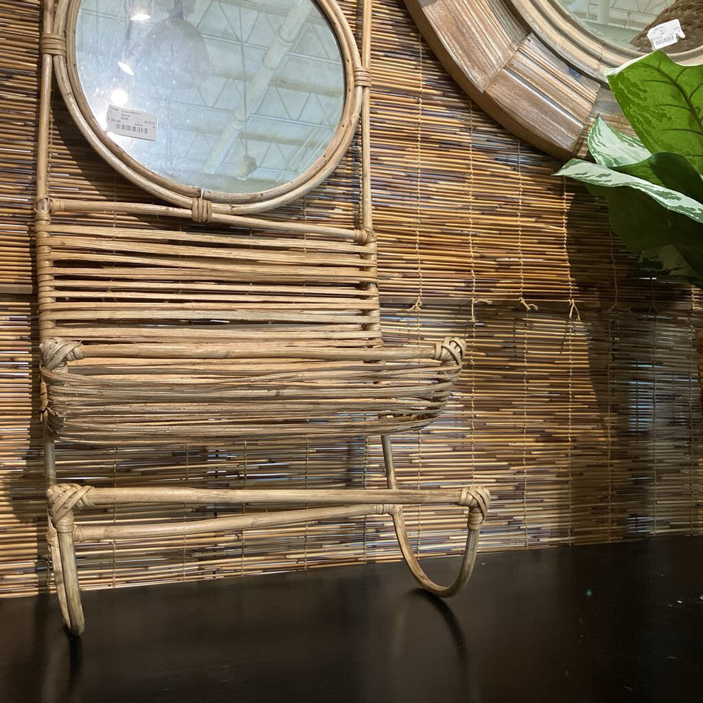 Tropical Cane Mirror