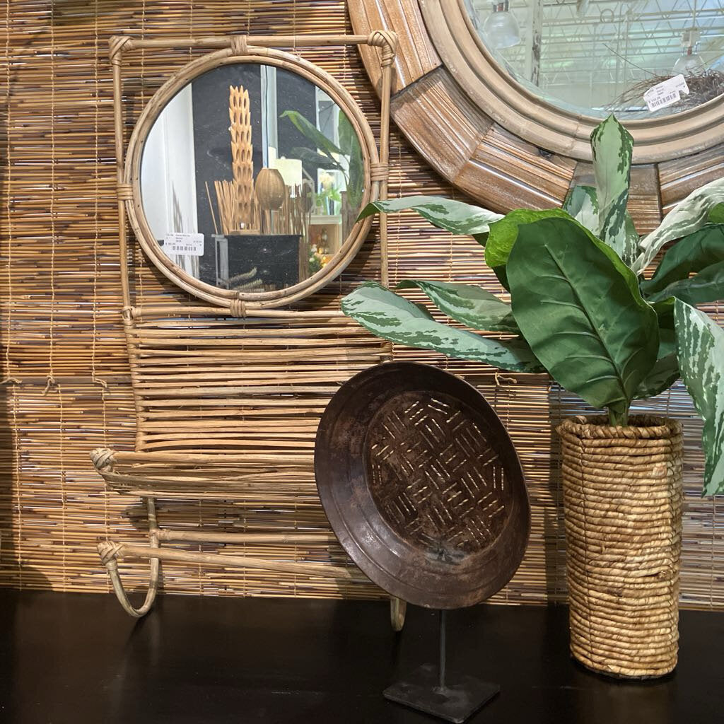 Tropical Cane Mirror