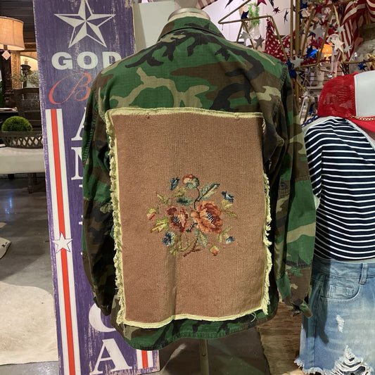 Vintage Needle Point Camo Jacket