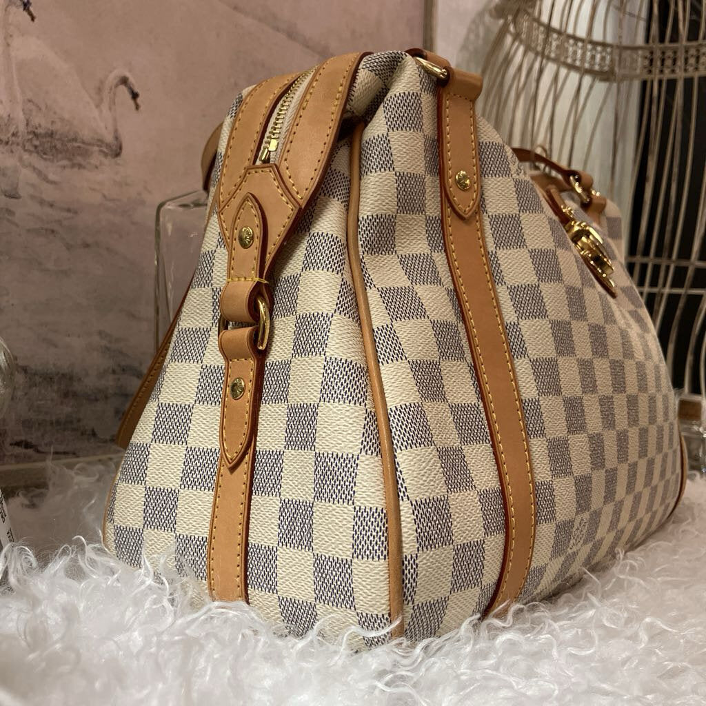 Pre-Loved Stresa Damier Azur Ivory Handbag PM