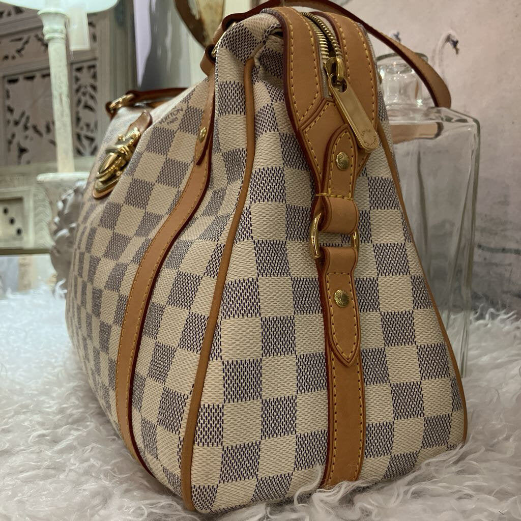 Pre-Loved Stresa Damier Azur Ivory Handbag PM