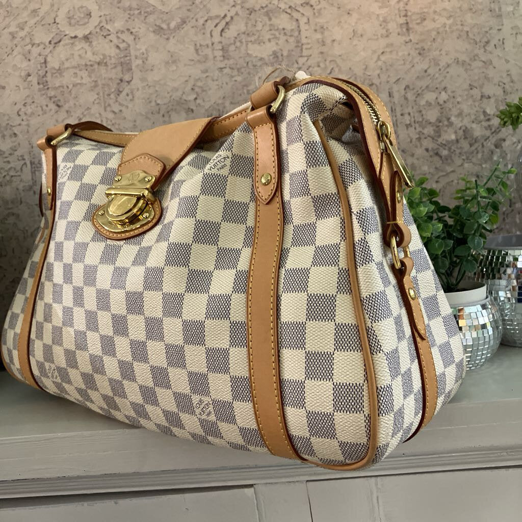 Pre-Loved Stresa Damier Azur Ivory Handbag PM