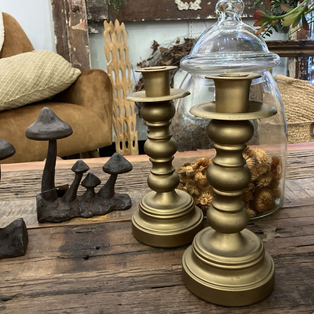 Brass Candlestick Pair