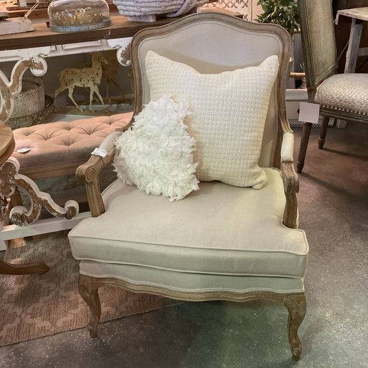 Perscilla Bergere Linen Chair