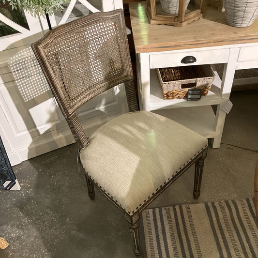 Linen & Dusk Rattan Dining Chair