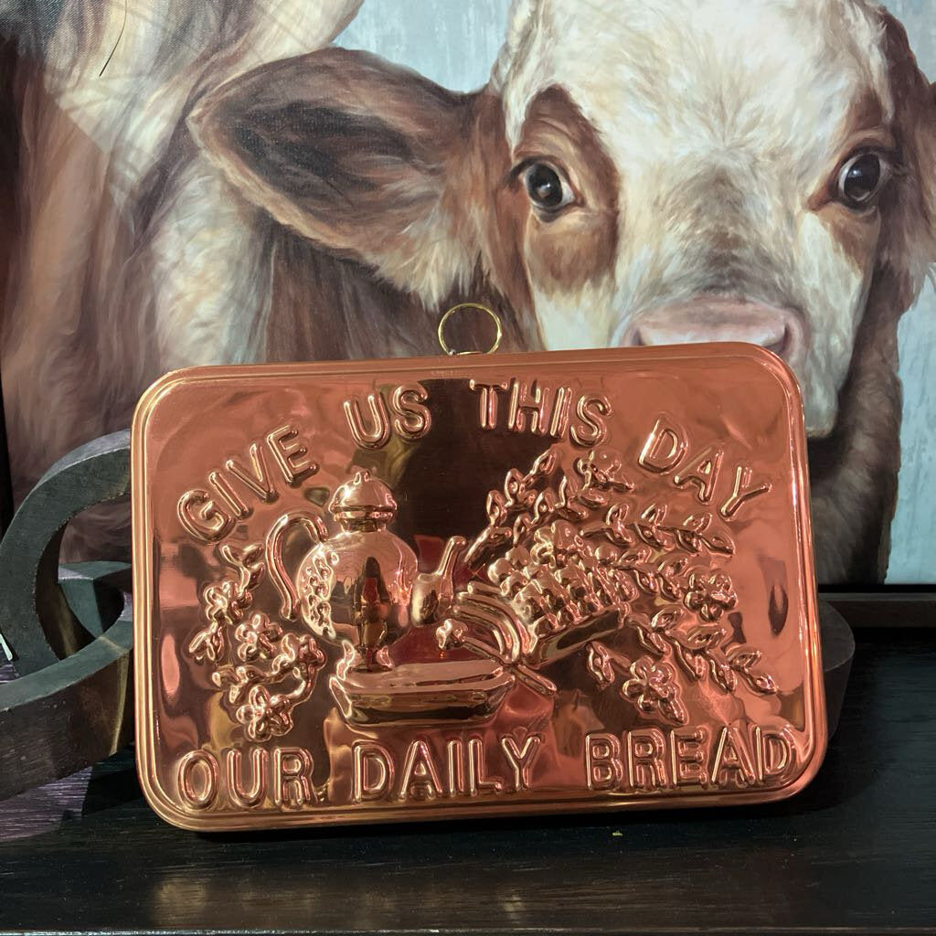 Give Us This Day Our Daily Bread Copper Dutch Mold