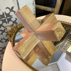 Wooden Geometric Jack Table Art
