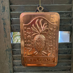 Welcome Pineapple Old Dutch Copper Bread Mold