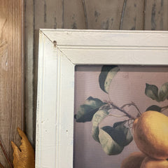 Lemons Print On Canvas Made With Reclaimed Wood