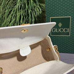 Rare Gucci Mini Monogram Bamboo Chain Bag