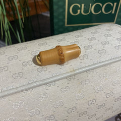 Rare Gucci Mini Monogram Bamboo Chain Bag