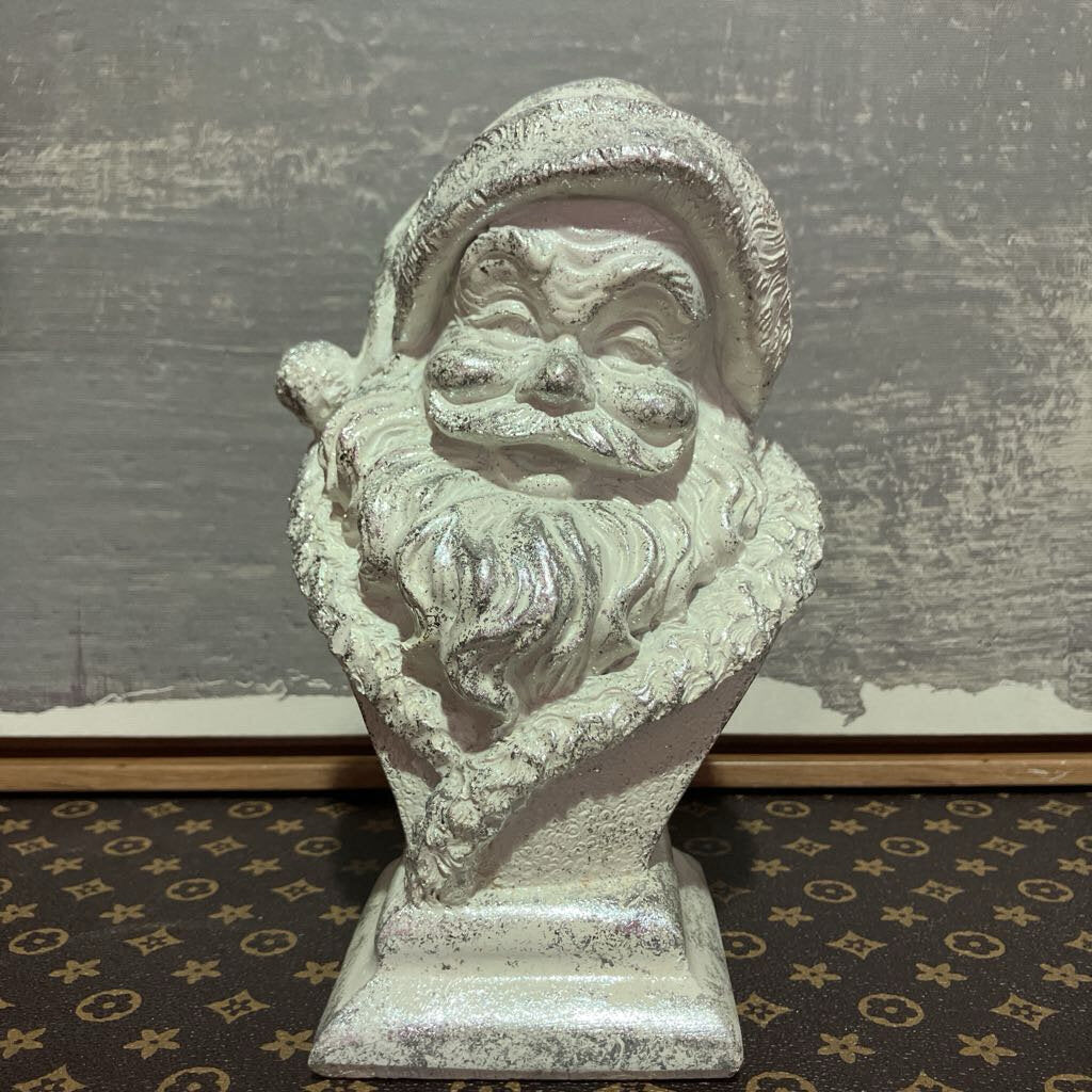 Silver Santa Bust