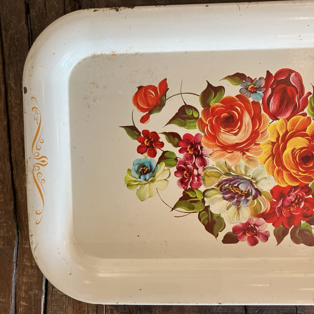 Metal Floral Tray