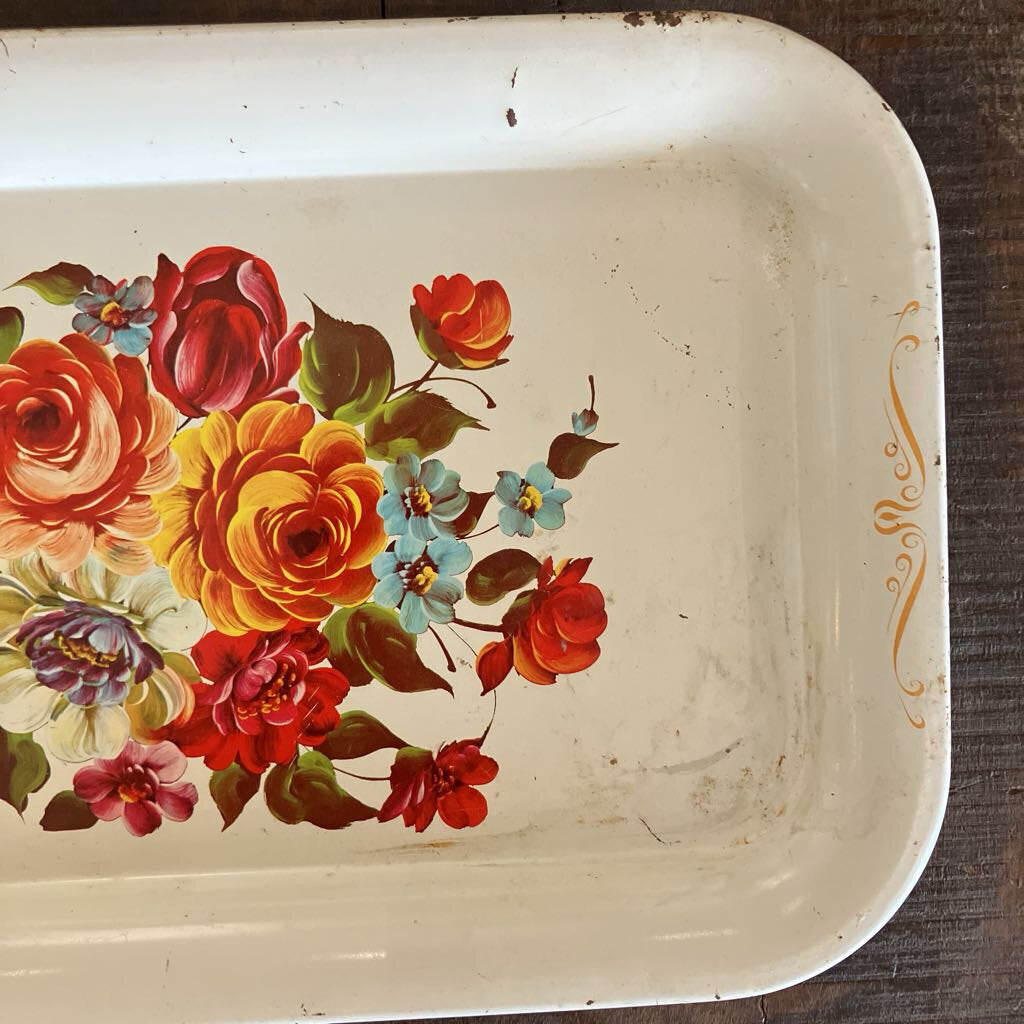 Metal Floral Tray