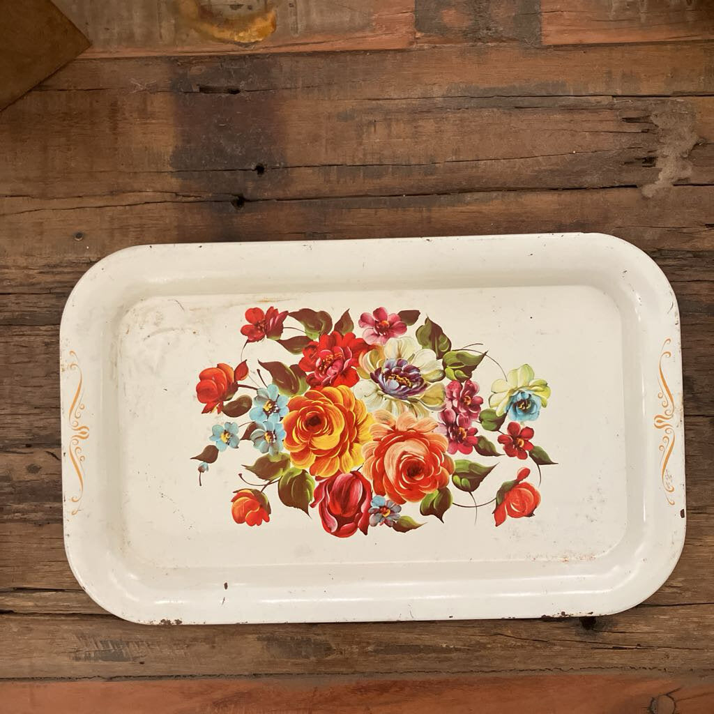 Metal Floral Tray