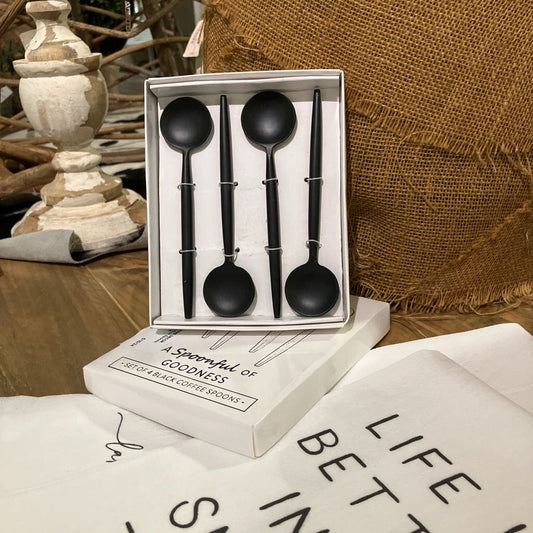 Black Matte Coffee Spoons