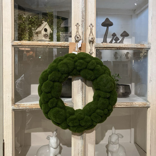 Faux Moss Wreath