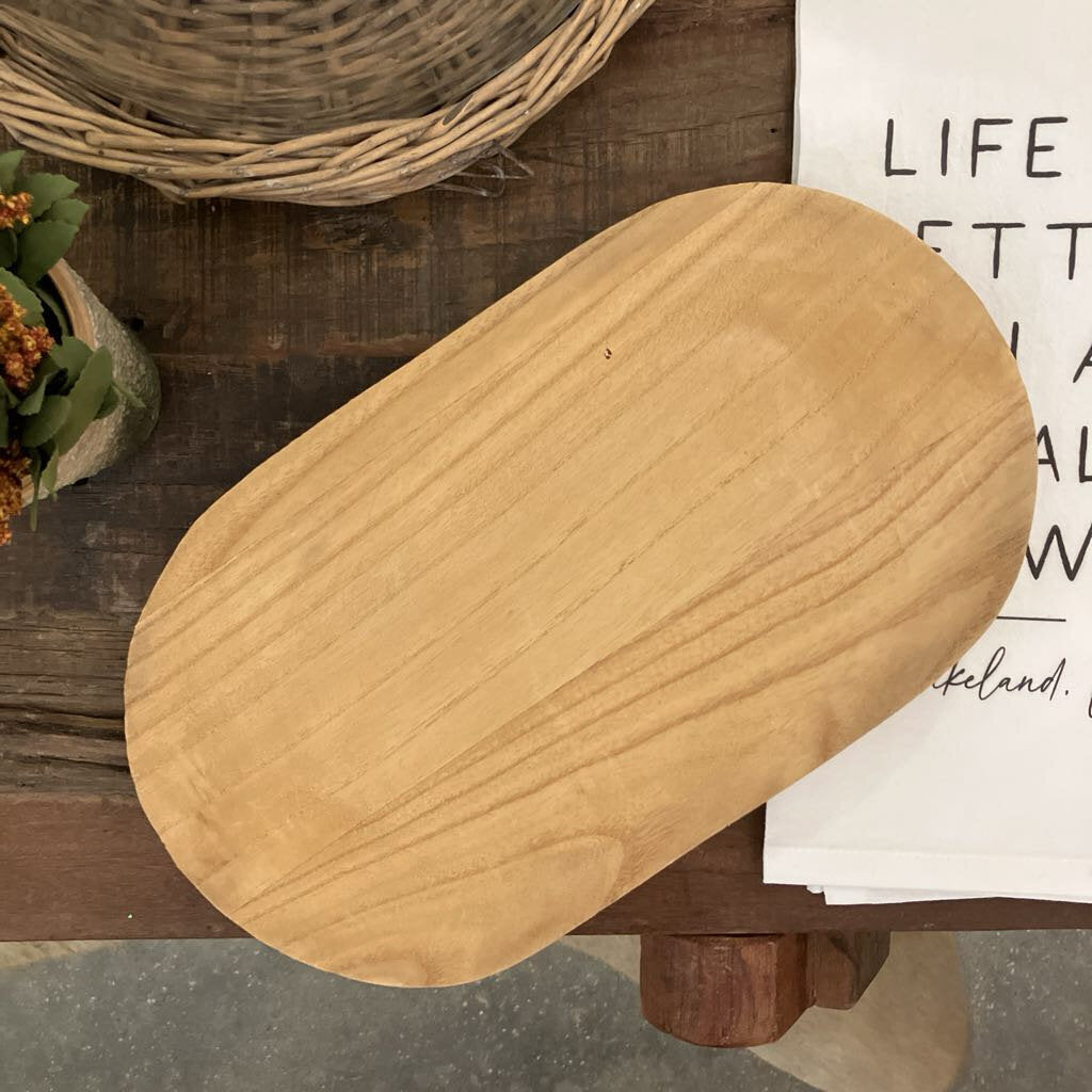 Wooden Oval Tray