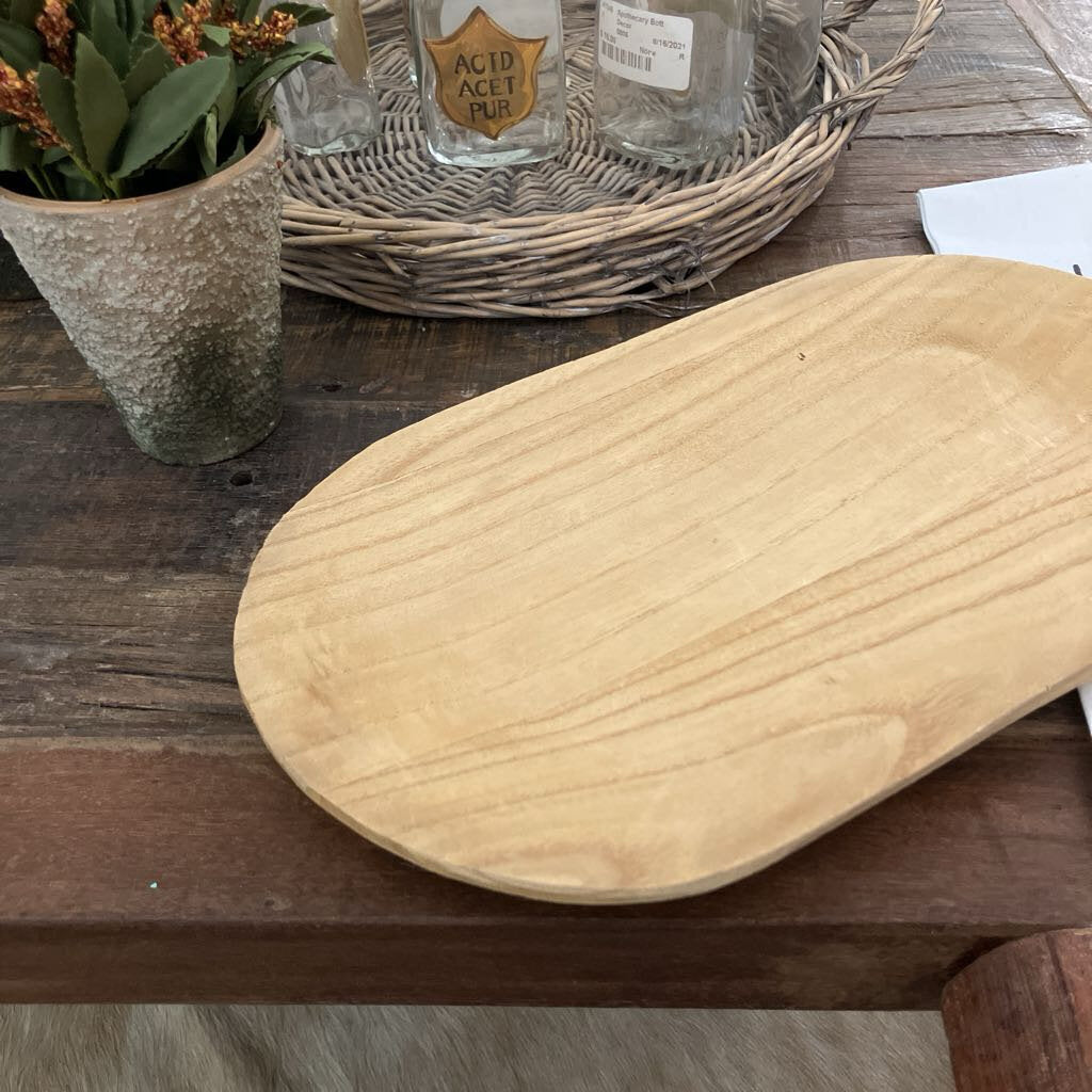 Wooden Oval Tray