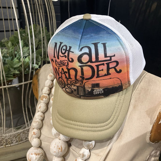 Not All Who Wander Junk Gypsy Hat