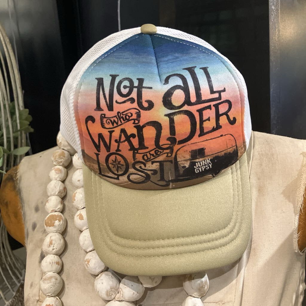 Not All Who Wander Junk Gypsy Hat