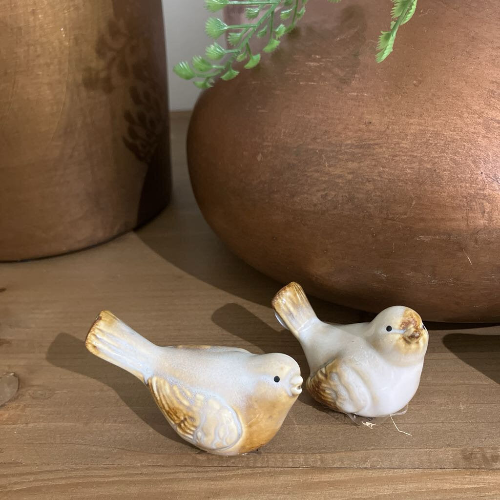 Set of 4 Ceramic Birds