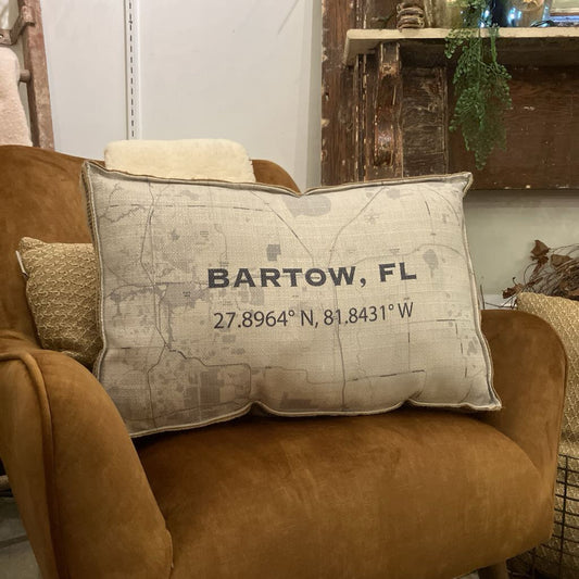 Bartow Location Throw Pillow