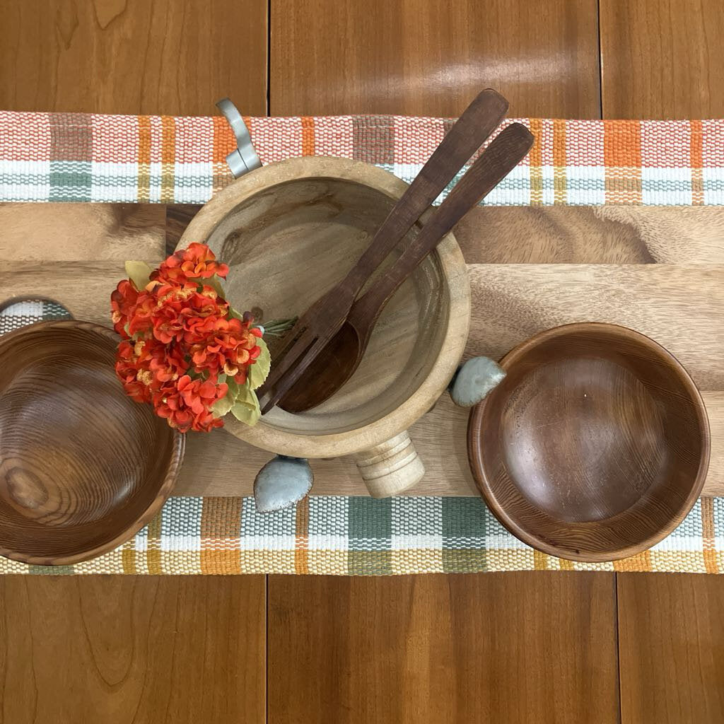 Large Wooden Pig Bowl