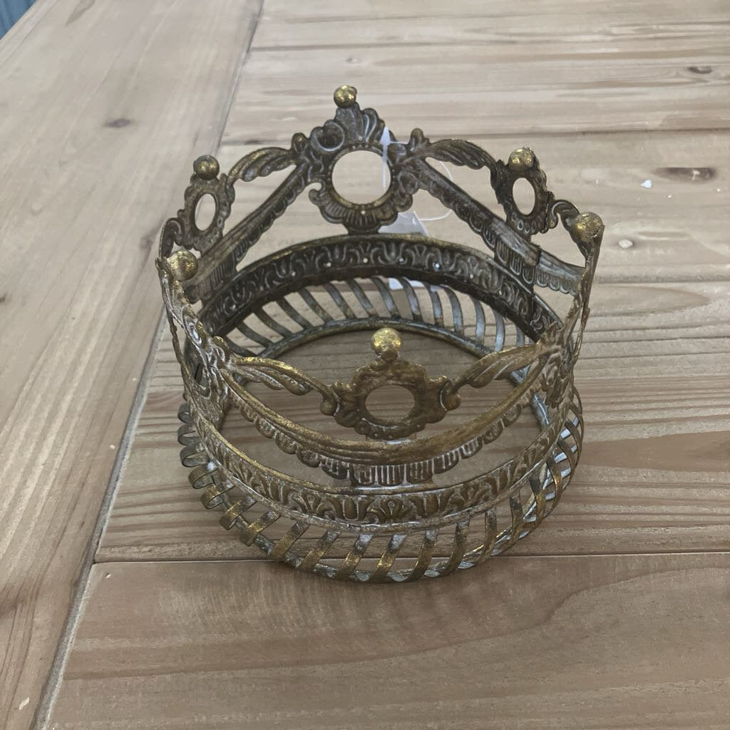 Curved Gold Metal Crown